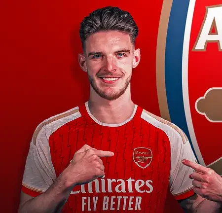 阿仙奴以球會最高記錄轉會金簽下Declan Rice