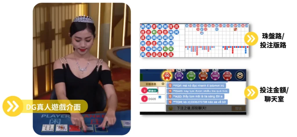 線上荷官-DG系統介面