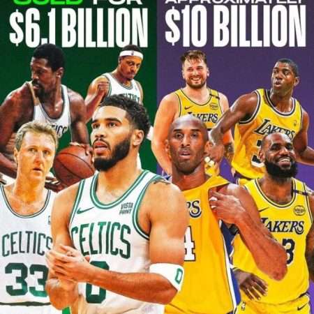 估值過百億美元！湖人隊股份將易手，創歷史紀錄！
